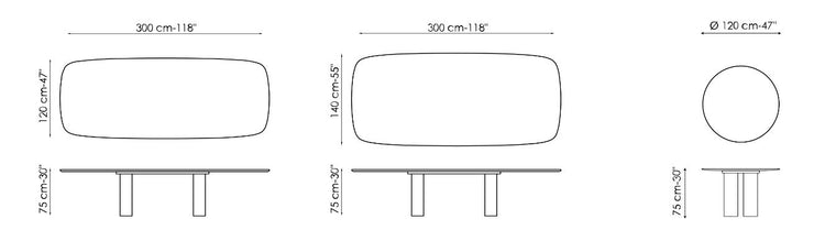 Masa de dining Geometric