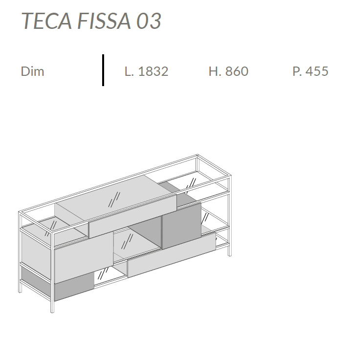 Comoda de living Teca