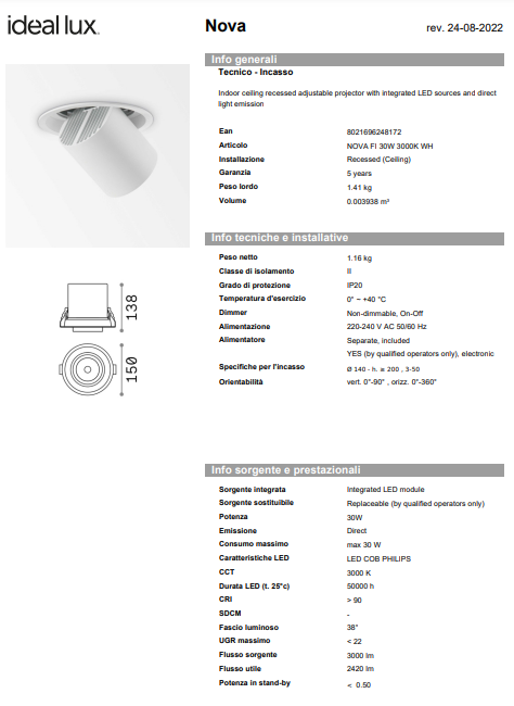 Spot Nova fi 30w