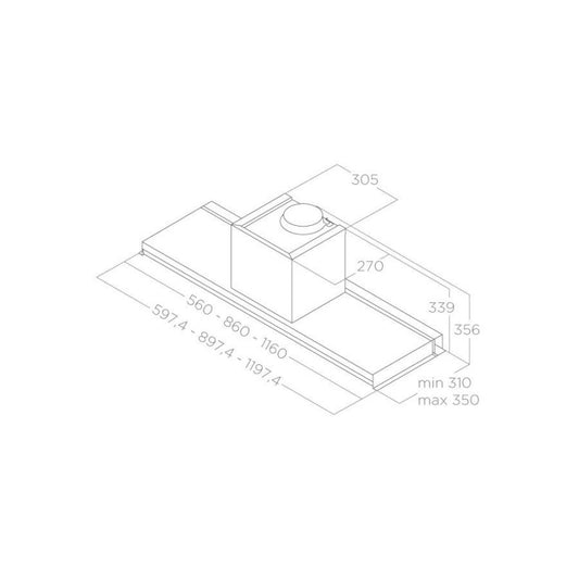 Hota incorporabila telescopica Elica PRF0160152