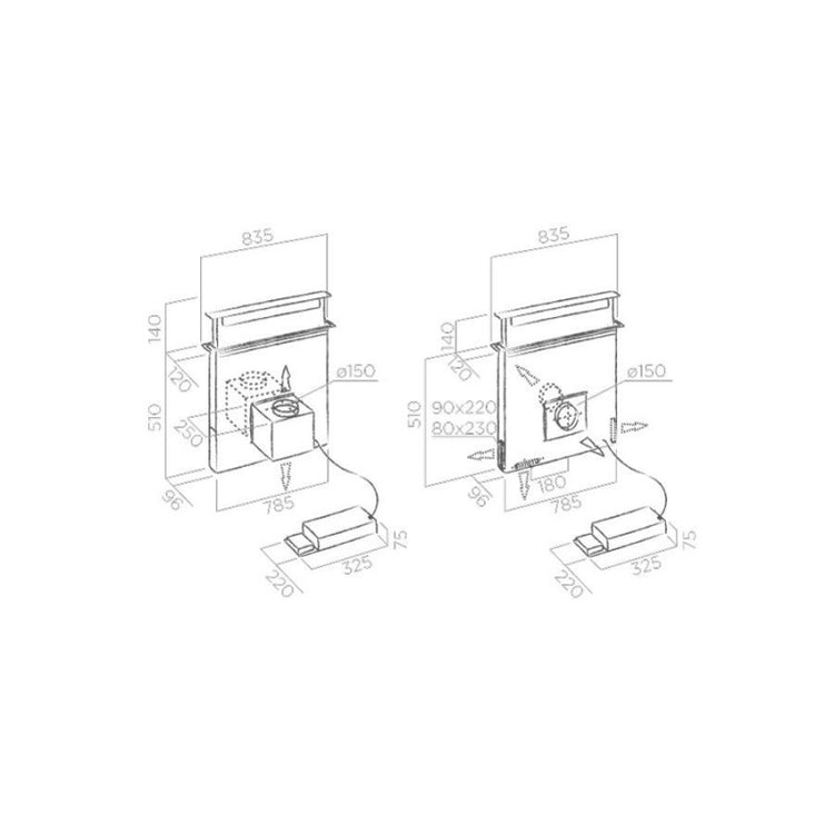 Hota incorporabila Elica PANDORA BL/F/90-IN  PRF0120979